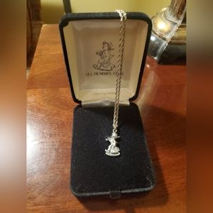 Sterling silver Hummel club necklace